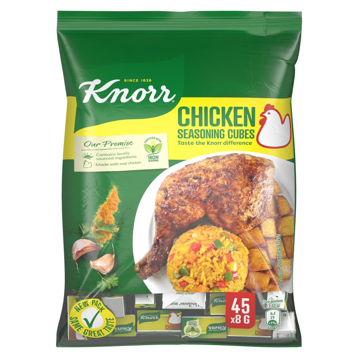 Knorr Chicken Cube Nigerian 400g (50 x 8 gr.)