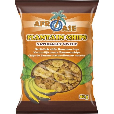 Plantain Chips 80g (Naturally Sweet) - AFRO ASE