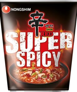 Instant Noodles Shin Red Super Spicy Cup NONGSHIM