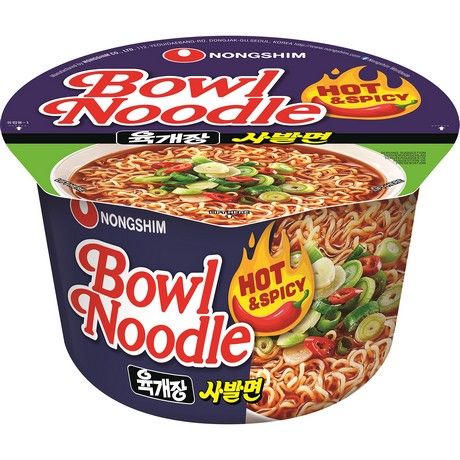 Instant Noodles Hot & Spicy Bowl NONGSHIM