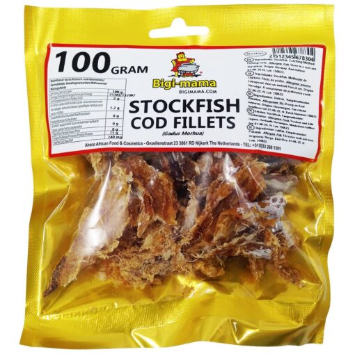 Stockfish Cod Fillet Skinless - Bigi Mama