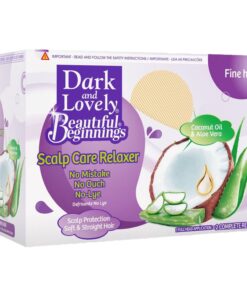 Dark and Lovely Beautiful Beginning No-Lye Relaxer Kit in Purple/Fine